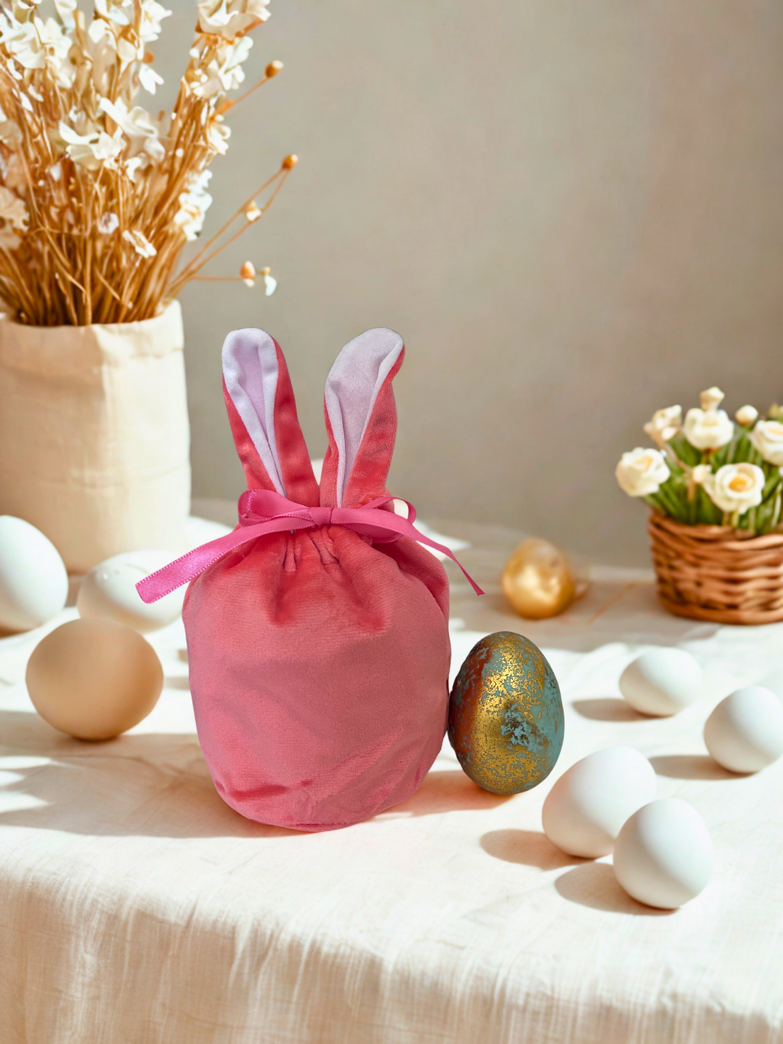 Rabbit Ear Pouch With Drawstrings
