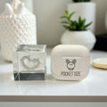 Cubic Decoration With Hollow Heart