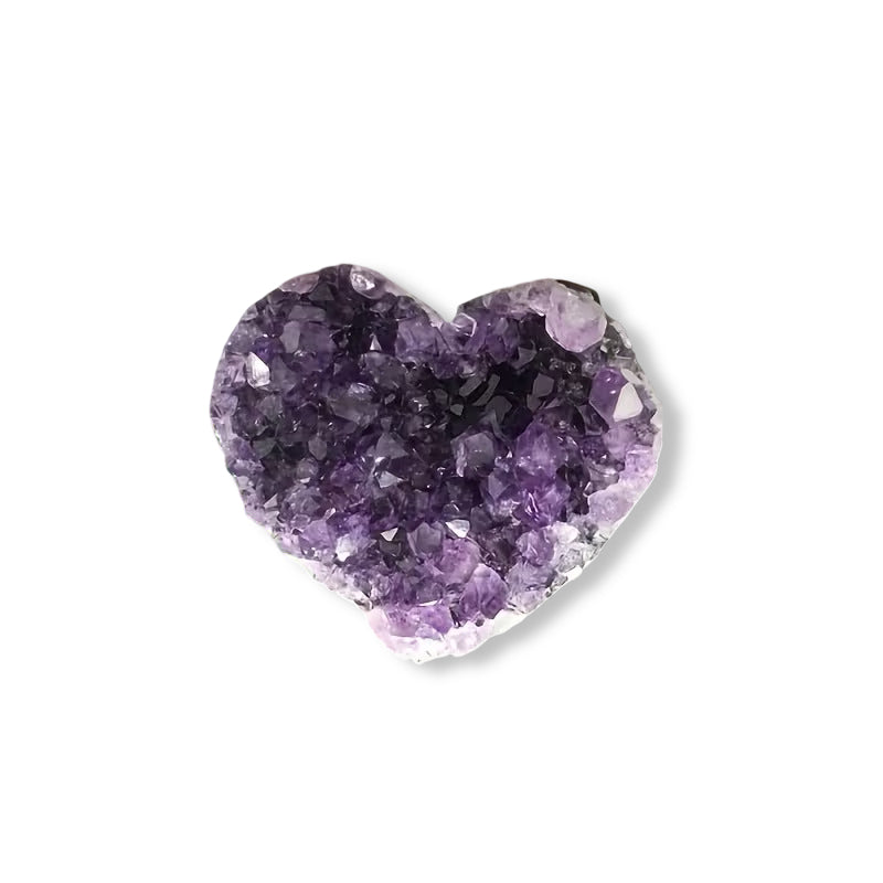 Natural Amethyst Heart Shaped Cluster