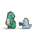 Two-piece Dinosaur Embroidered Iron On Patches
