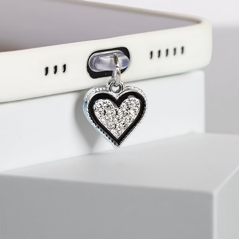 Double Heart Charging Port Dust Plug