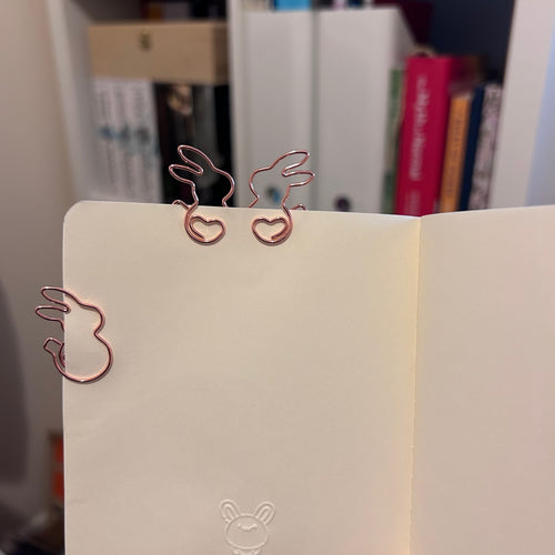 Bunny Shaped Metal Paper Clip