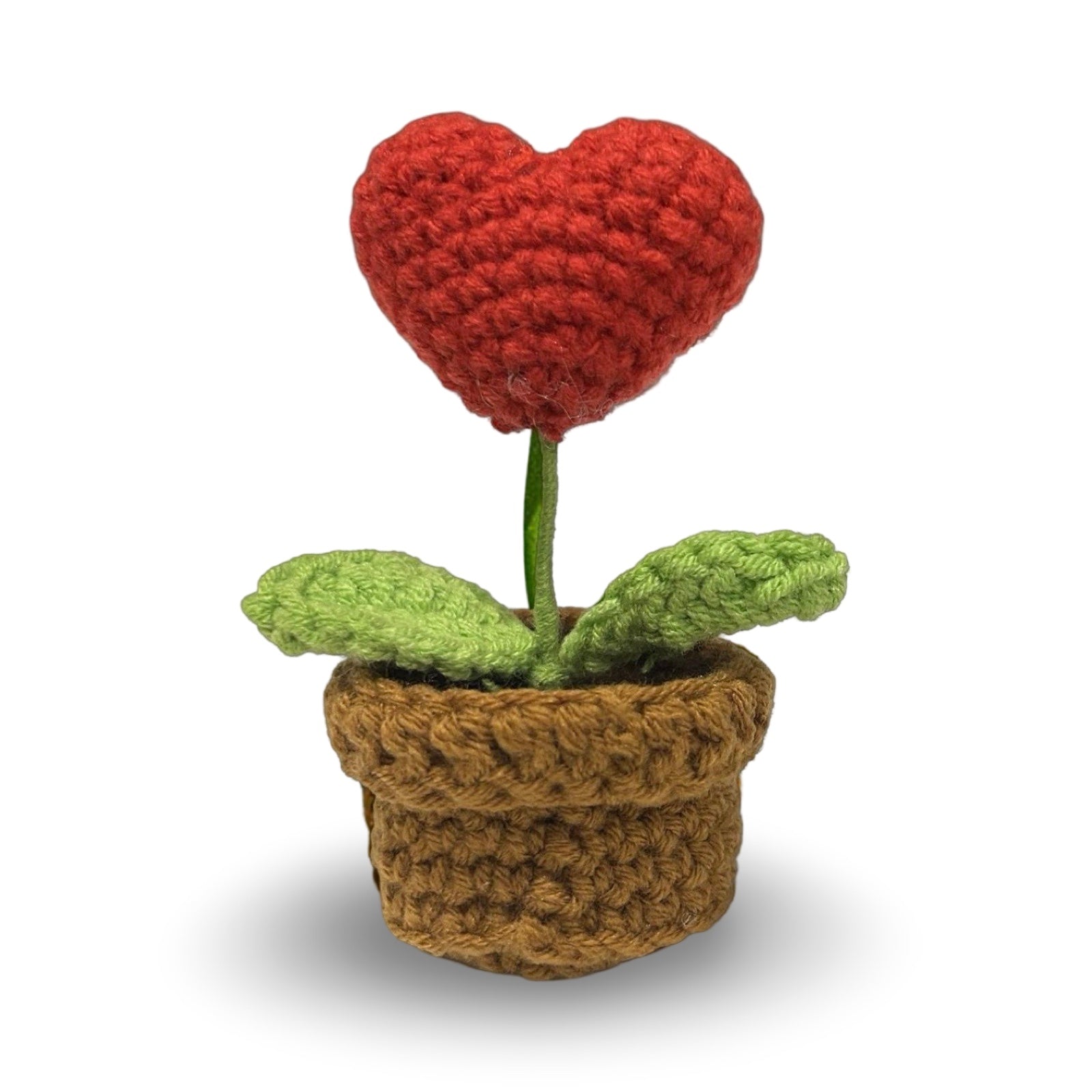 Knitted Heart Shaped Plant