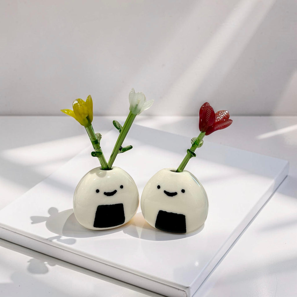 Miniature Onigiri Vase - set of 2