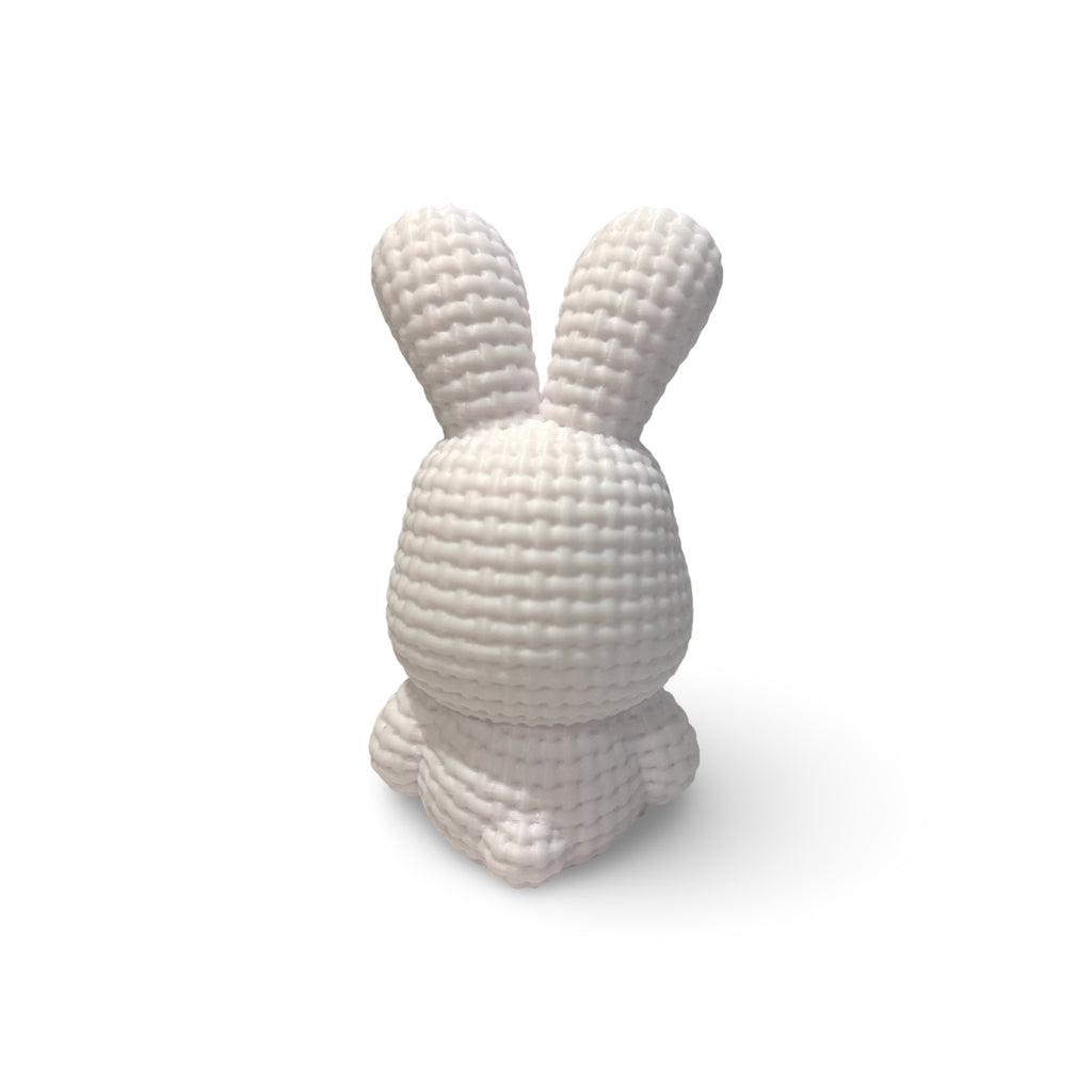 White Bunny Textured Figurine