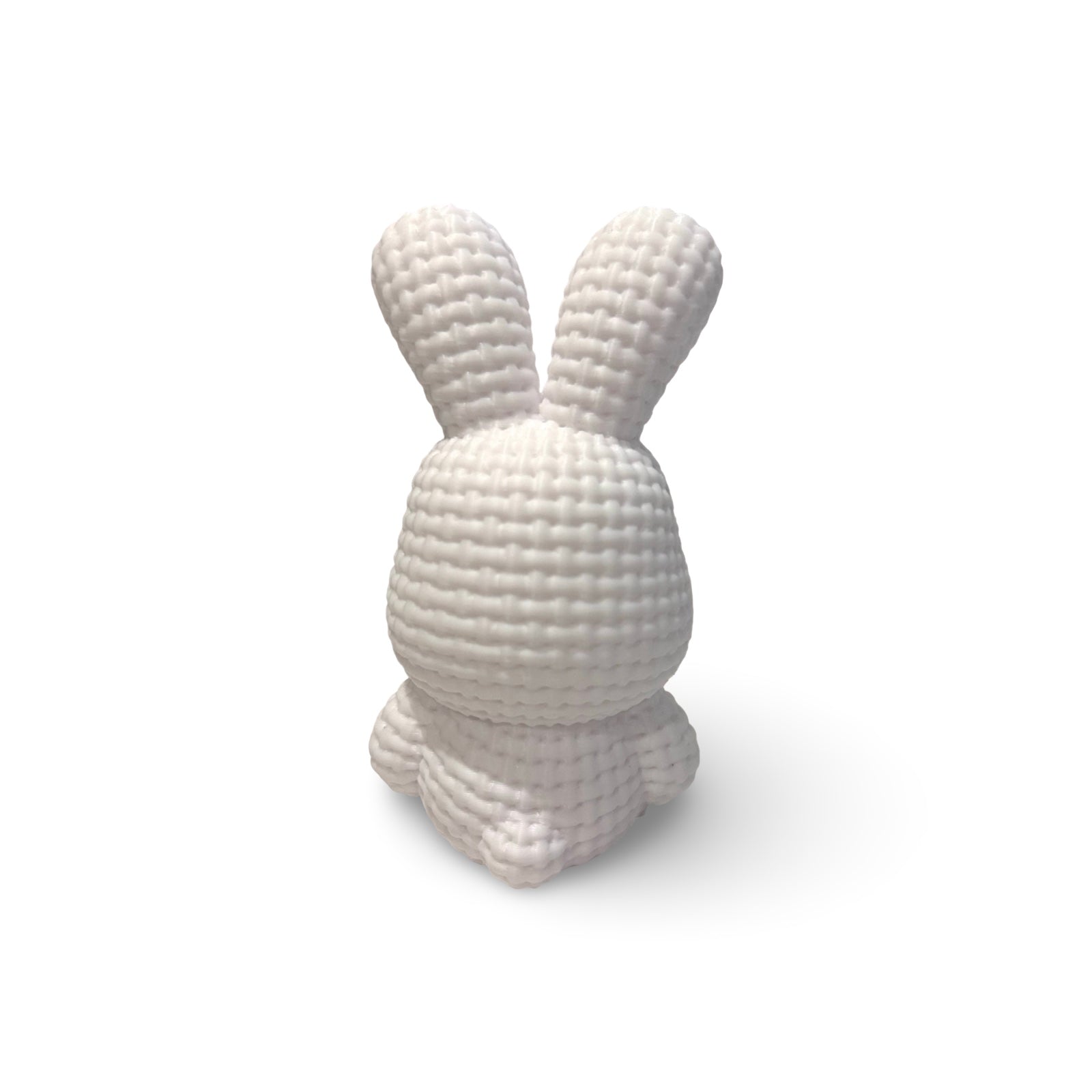 White Bunny Textured Figurine