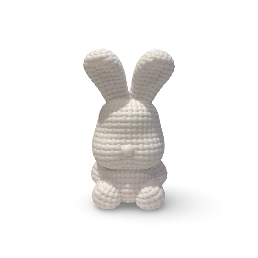 White Bunny Textured Figurine