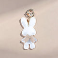 White Bunny Key Ring