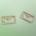 Mini Metal Envelope Shaped Paper Clip - Set of 2